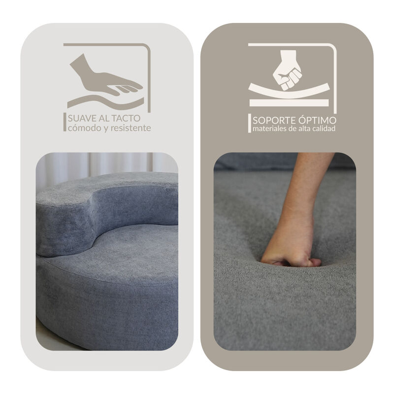 Sill&oacute;n Espuma Alta densidad ASA Light Grey 1 pl... image number null