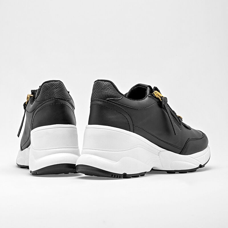 Moramora Tenis Chunky Para Mujer Negro Cod 1292... image number null