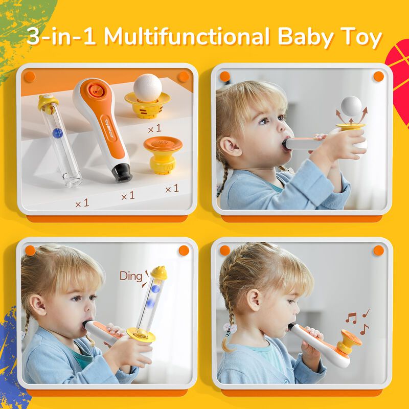 Juguete Montessori Top Bright 3 En 1 Con Silbat... image number null