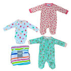 Kit 4 Piezas Bebé Niña Onesies Mamelucos, Pañalero y Cobija Multicolor OP2207HK