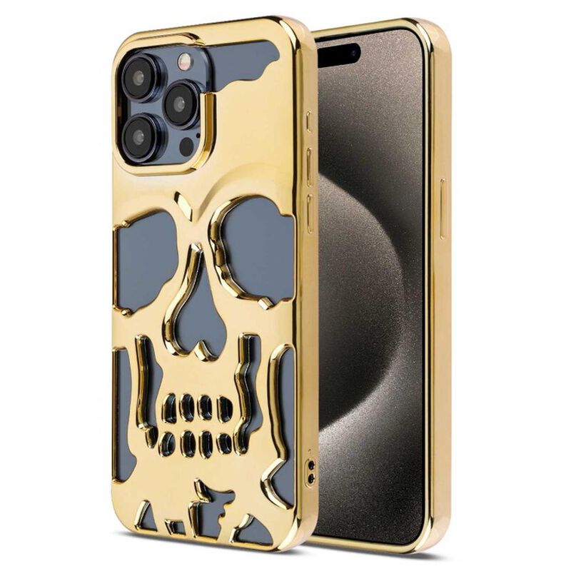 Funda MYBAT Skullcap para iPhone 15 PRO MAX Oro image number null