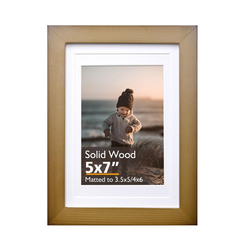 Marco De Fotos Kinlink 5x7 De Madera Maciza Mar... image number null