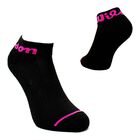 Wilson 5 Pares de Tines largos para Mujer, Color Negro con Linea Rosa ,Talla Unitalla, Afelpados