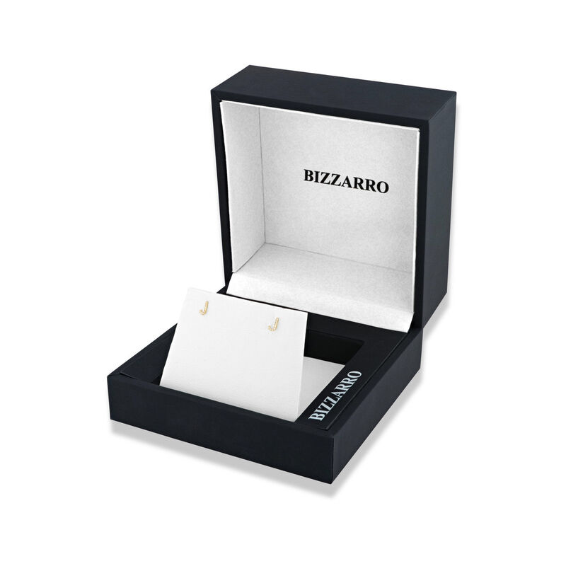 Broqueles De Oro Amarillo (Letra J) 14K Con 3Pt... image number null