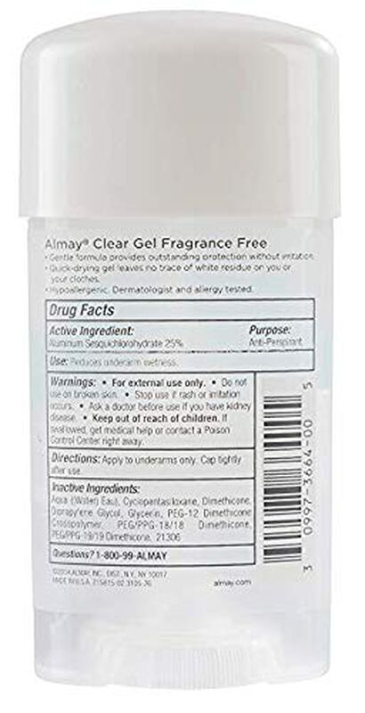Desodorante Almay Sensitive Skin, Gel Transpare... image number null