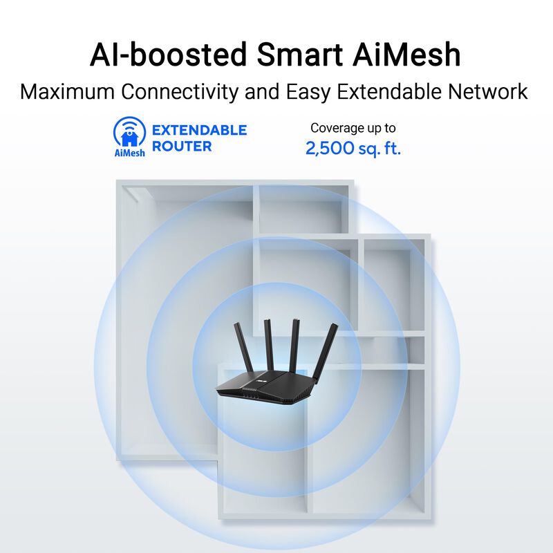 Router Asus Rt-be82u Wifi 7 De Doble Banda (802... image number null