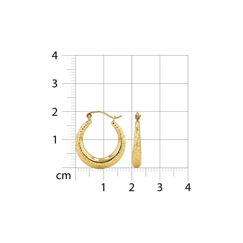 Arracadas De Oro Amarillo 14k (20.8 Mm Aprox) image number null