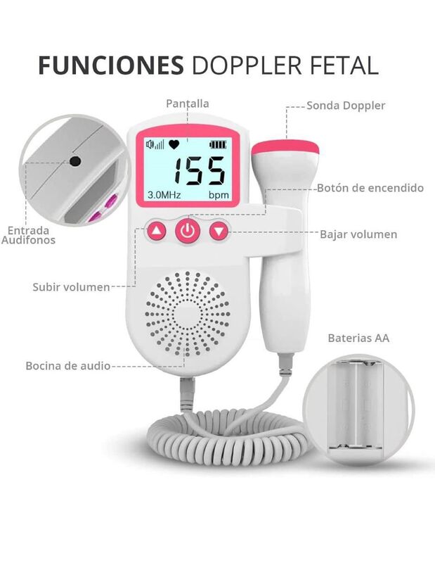 Doppler Fetal Jsl-t501 Para Escuchar Latidos De... image number null