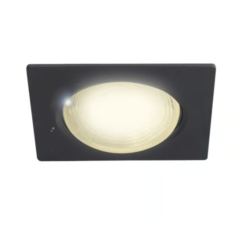 L&aacute;mpara Empotrado En Techo Negro 7w Luz C&aacute;lida ... image number null