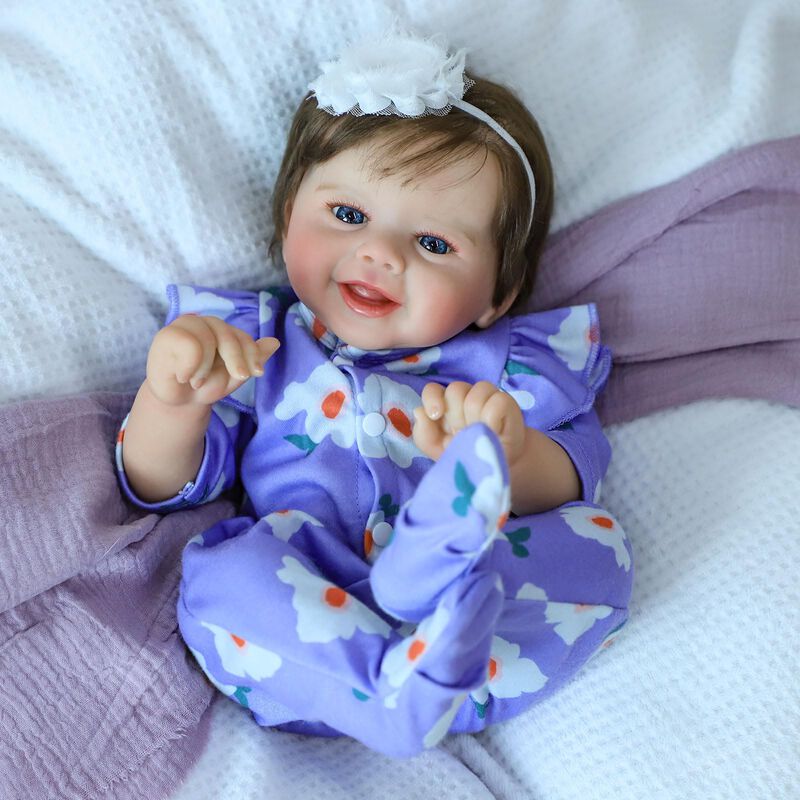 Mu&ntilde;eca Reborn Beb&eacute; Scom 51cm Reci&eacute;n Nacida Real... image number null