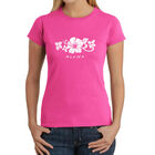 Camiseta Word Art Para Mujer - Aloha- Rosa