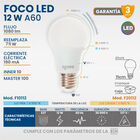 Paquete De 10 Focos Led A60 12w Multivoltaje E27