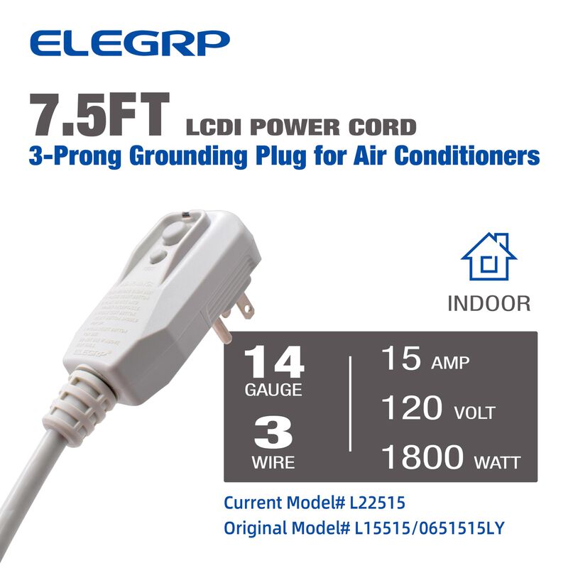 Cable De Alimentaci&oacute;n Elegrp L22515 Lcdi 14awg ... image number null