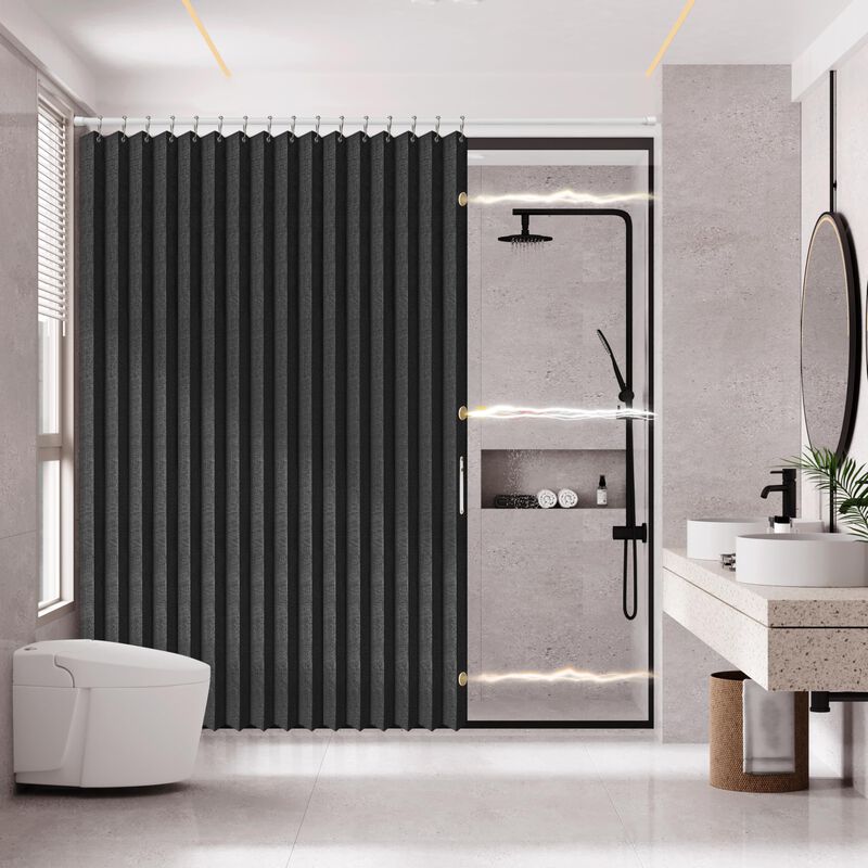 Cortinas De Ducha Ajazz Magn&eacute;ticas Plegables De... image number null