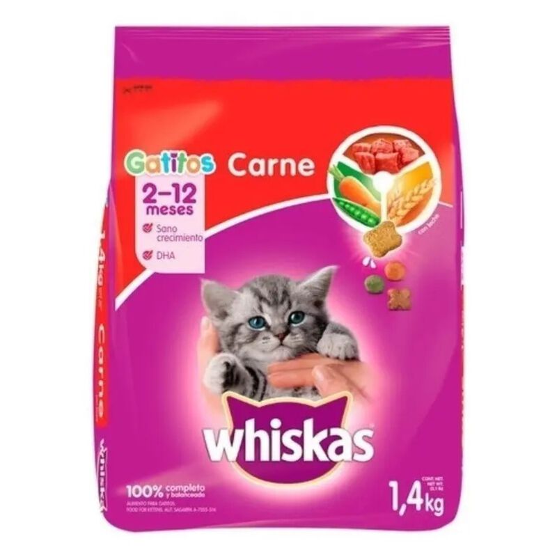 Alimento Whiskas Gatitos Cachorro Sabor Carne D... image number null