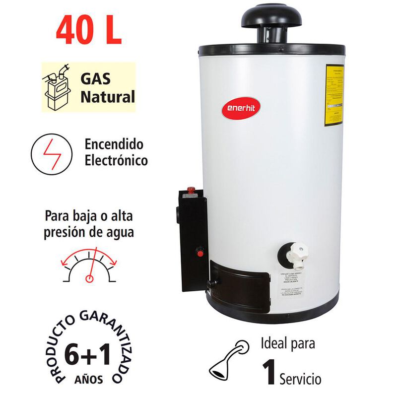 Calentador De Dep&oacute;sito Enerhit 60 L Gas Natural image number null