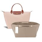 Organizador De Bolsos Con Inserto Ztujo Para Longchamp Le Pliage, Color Beige