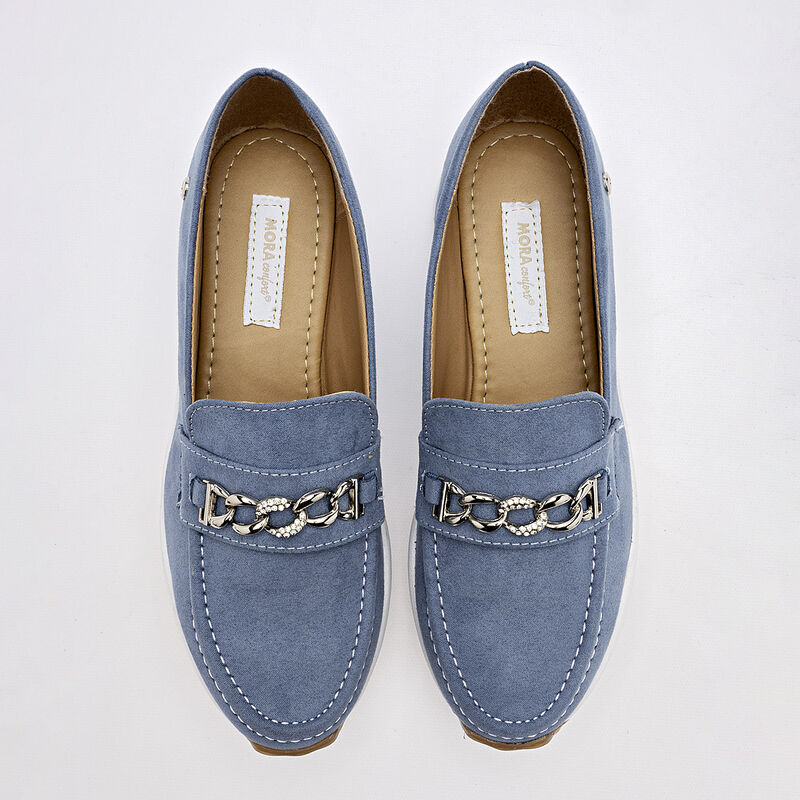 Mora Confort zapato casual para mujer azul cod ... image number null