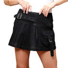 Short Falda Mujer Tiro Medio Negro