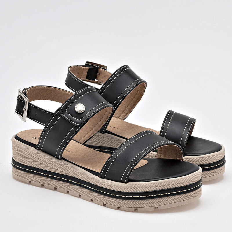 Been Class Sandalia para mujer negro image number null