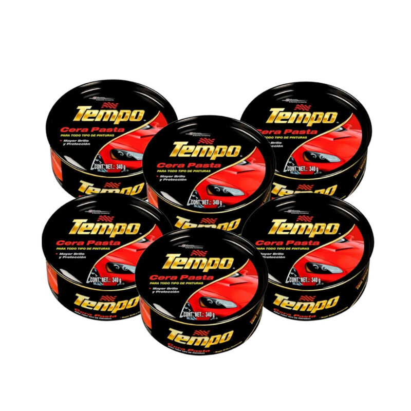 Cera Pasta Tempo todo tipo pinturas 340g kit 6 ... image number null