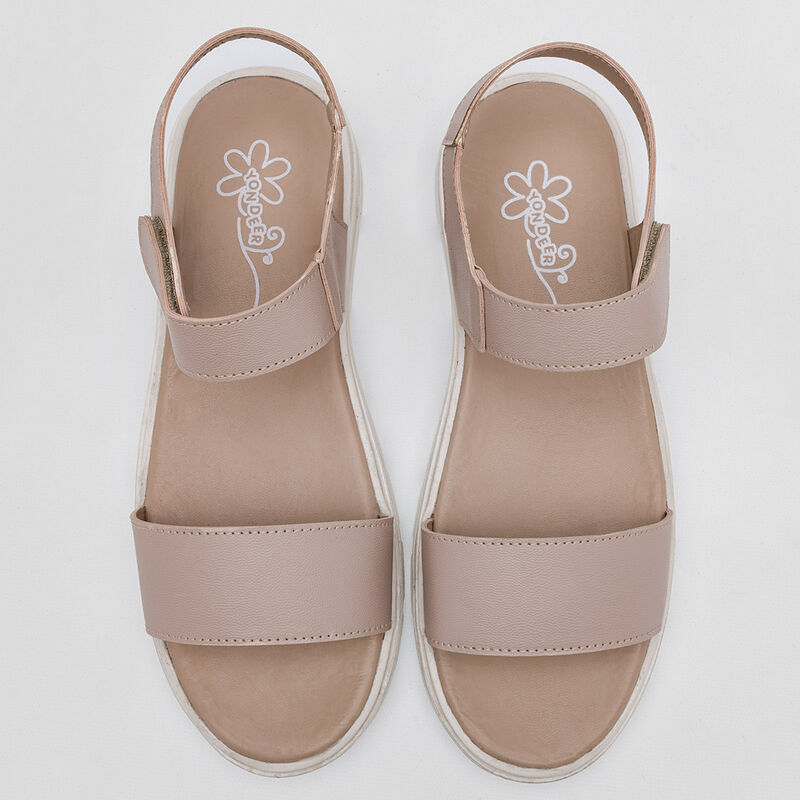 Yondeer Sandalia para mujer rosa image number null