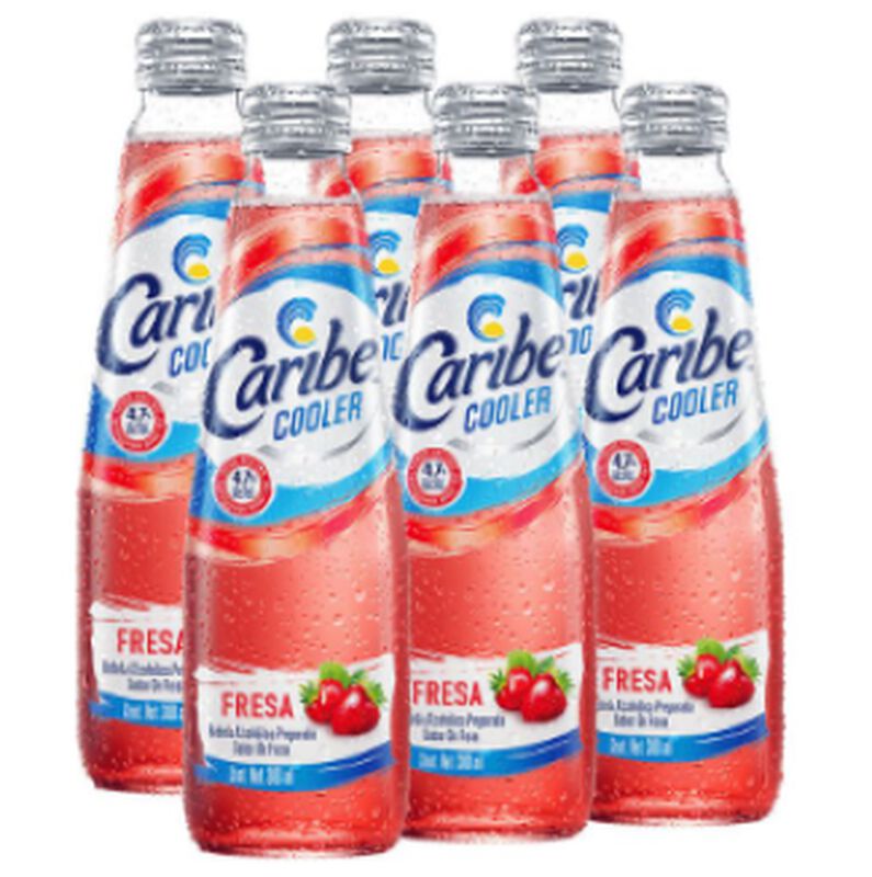 Caribe Cooler Sabor Fresa Six Pack 300 ml image number null