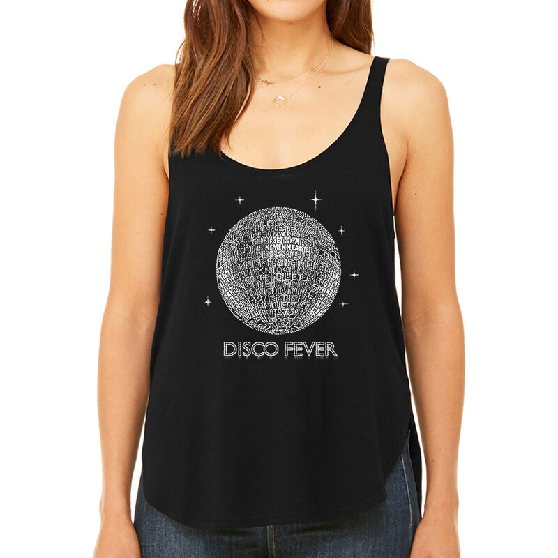 Tank Top Holgado Word Art Para Mujer - Disco Ba... image number null