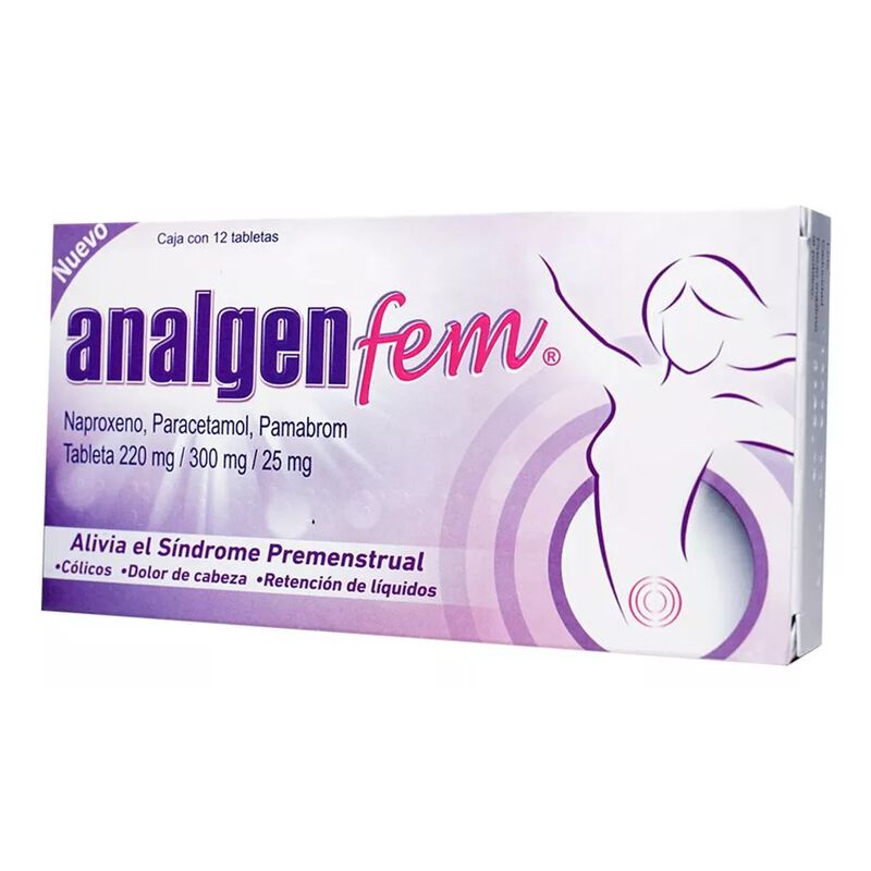 Analgen Fem Tableta 220 Mg/300 Mg/25 Mg, 12 Tab... image number null