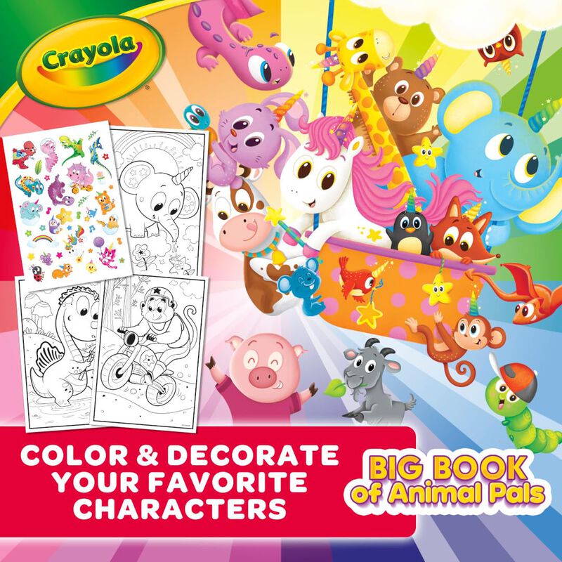 Libro De Colorear Crayola Big Book Of Animal Pa... image number null