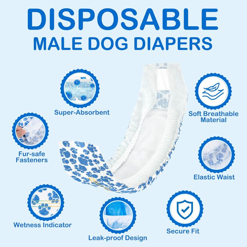 Pa&ntilde;ales Para Perro Macho Dono 60 Unidades Talla... image number null