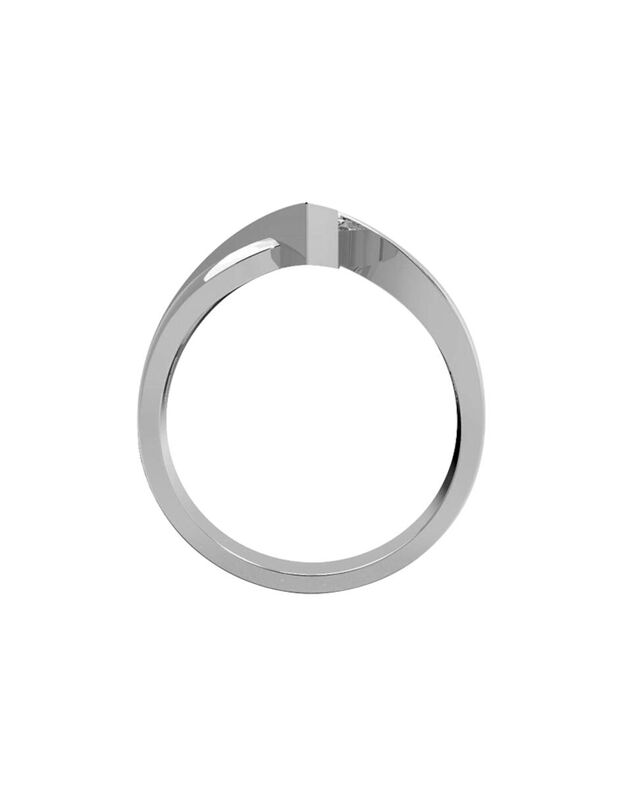 Anillo de Compromiso de 14K con Diamante de Lab... image number null