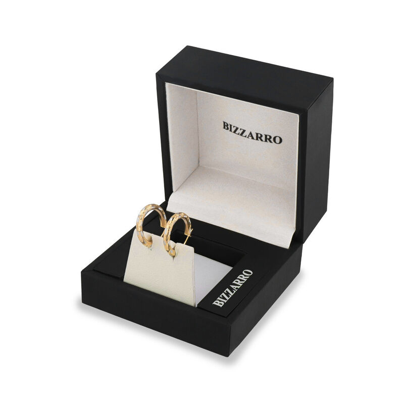 Arracadas Oro Amarillo Platinado 10k 22x14 Mm |... image number null