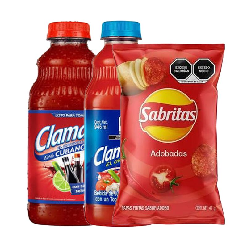 Clamato Cubano 946 Ml + Clamato 946 Ml + Sabrit... image number null