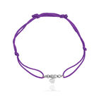 Pulsera Coraz&oacute;n Amore De Plata Con Hilo
