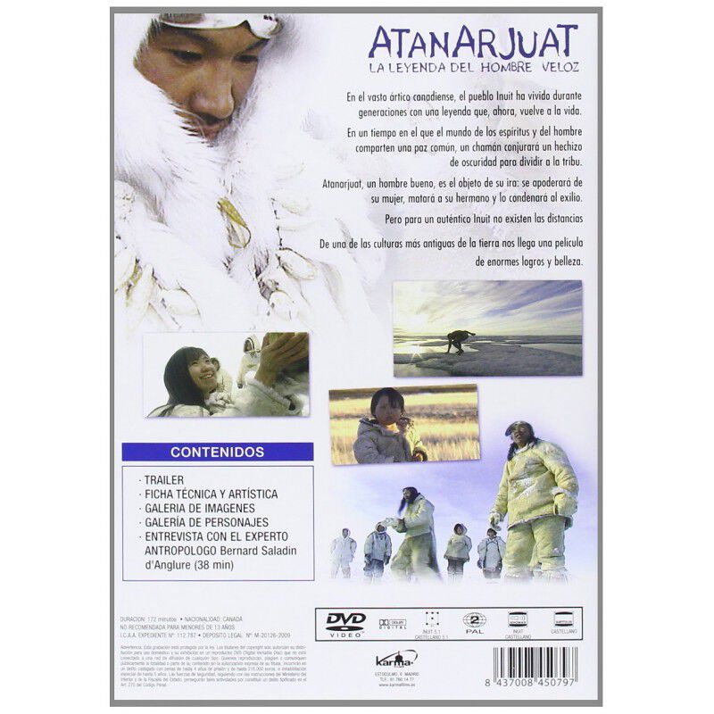 Atanarjuat, La Leyenda Del Hombre Veloz [dvd] image number null
