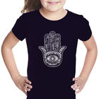 Camiseta Word Art Para Ni&ntilde;a - Hamsa - Negro