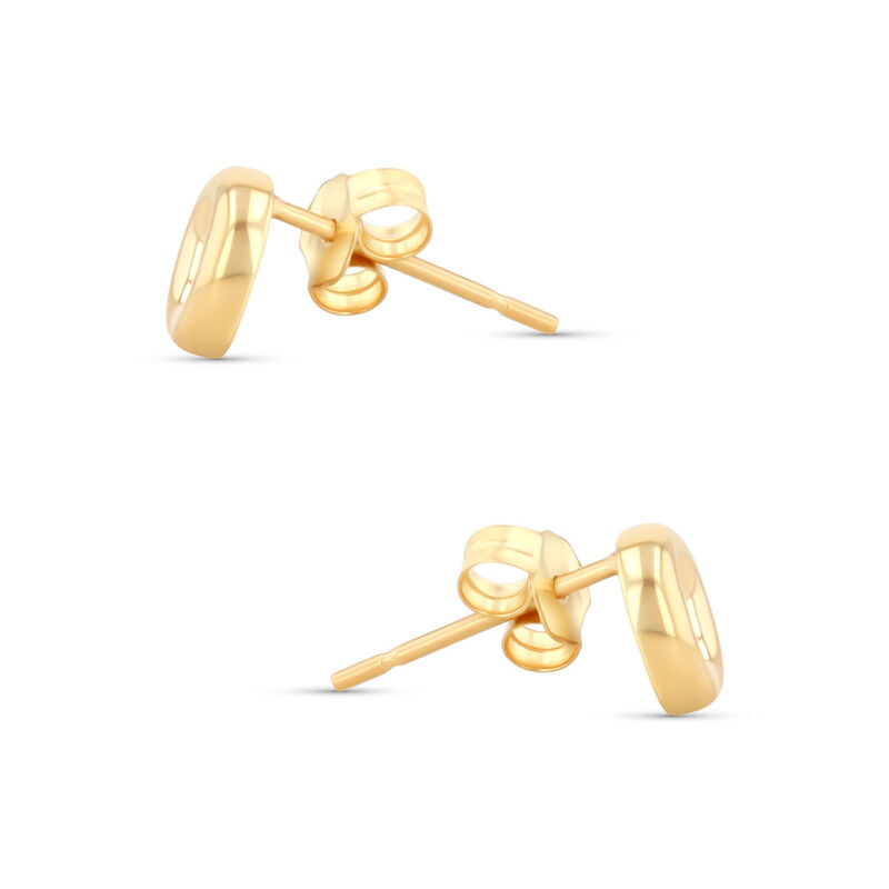 Aretes De Oro Amarillo De 10K (Letra O) image number null