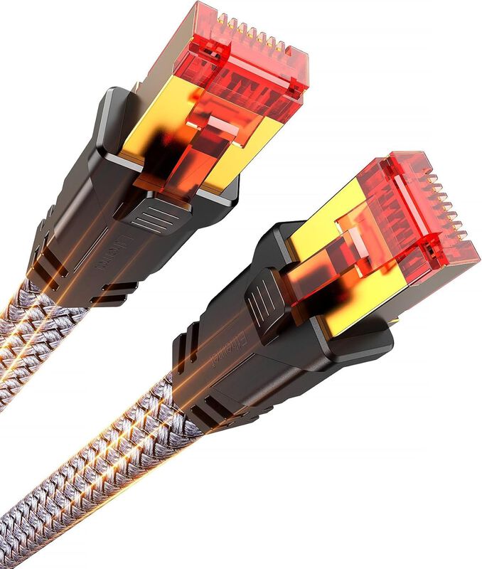 Cable Ethernet Snowkids Cat 8, 10 Pies, 40 Gbps... image number null
