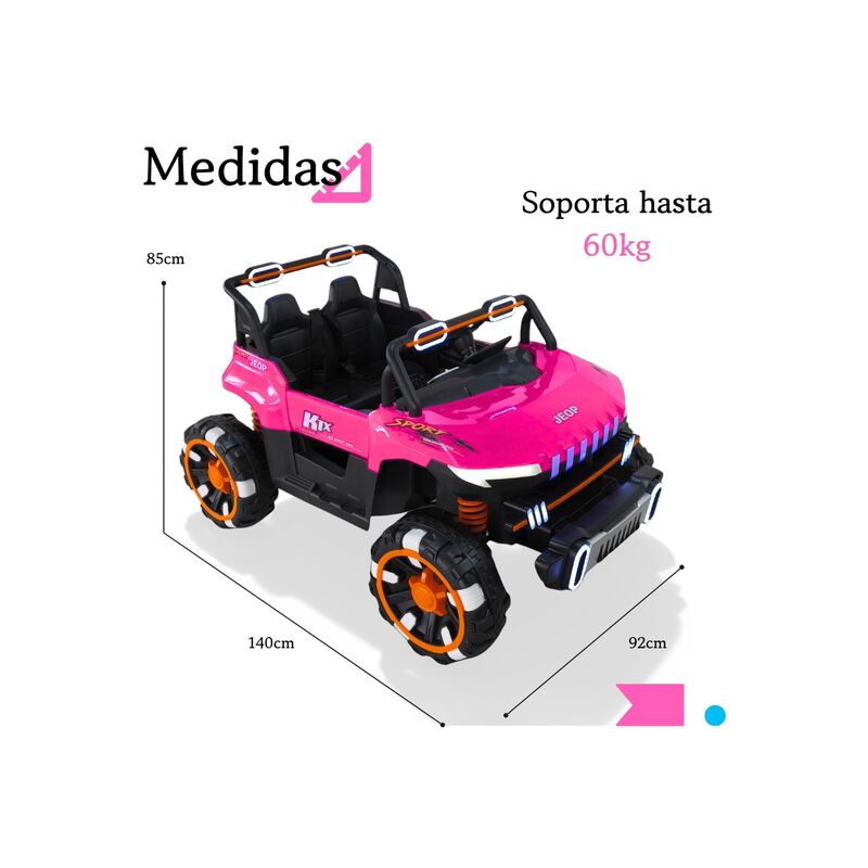 Carro El&eacute;ctrico 4x4 12v Con Control Remoto, Blu... image number null