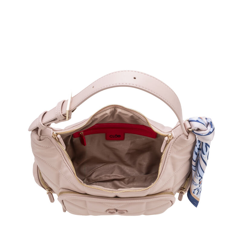 Bolsa Hobo Maxi Acolchonada Con Mascada Color R... image number null