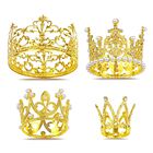 Adorno Para Pastel Coidea Corona Dorada Pack De 4 Con Cristal Y Perla