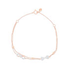 Pulsera Infinito Oro Rosa 14k Con Diamantes | Bizzarro