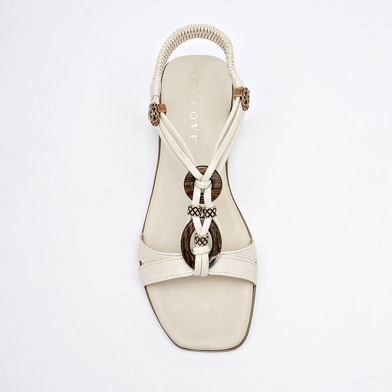 Ivi Love sandalia piso para mujer latte cod 140... image number null