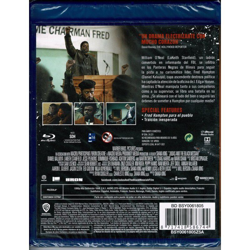 Judas Y El Mes&iacute;as Negro [blu-ray] image number null
