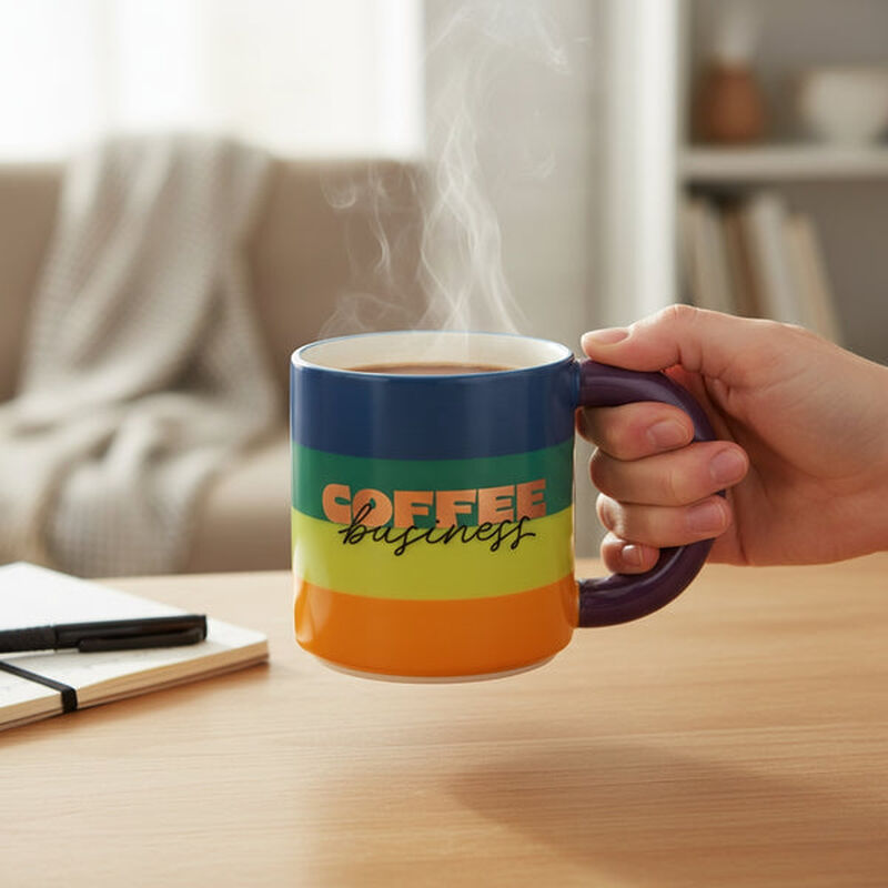 Taza De Cer&aacute;mica Ideen Coffee Business 300 Ml R... image number null