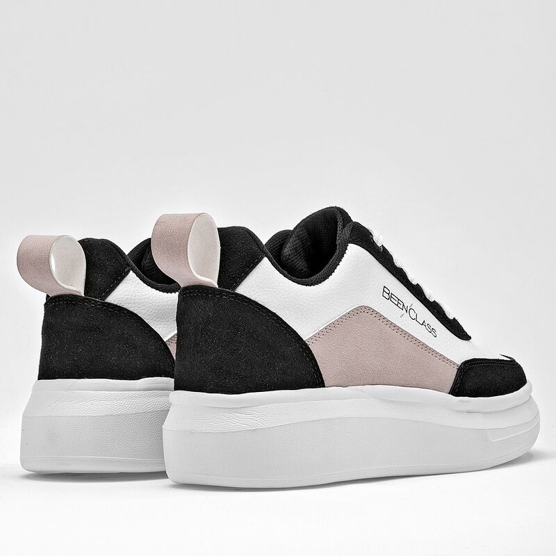 Been Class Tenis urbano para mujer blanco negro... image number null