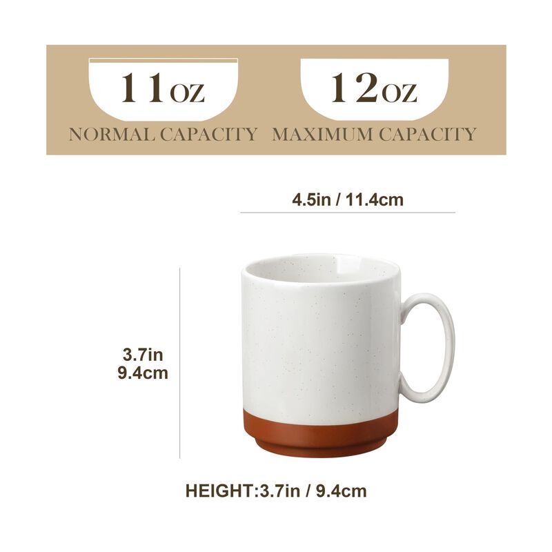 Tazas De Caf&eacute; Malacasa 355 ml, Juego De 4, Mult... image number null
