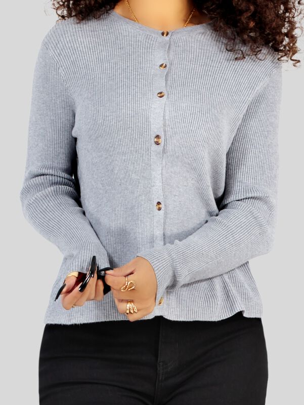 Suéter Para Mujer De Manga Larga Con Botones A ... image number null