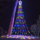 Luces De Cadena Funiao 320 Led Multicolor Con Remate De Estrella 3.5 M